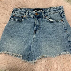 Joe Fresh High Waisted Frayed Jeans